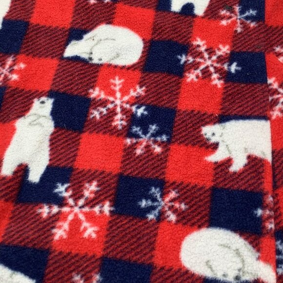 Joe Boxer Christmas Polar Bear Toddler Girls 5T Winter Nightgown Sleepwear Plaid - Picture 5 of 8